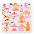 Haunted Pagoda 3-Ply Scalloped Edge Paper Napkin