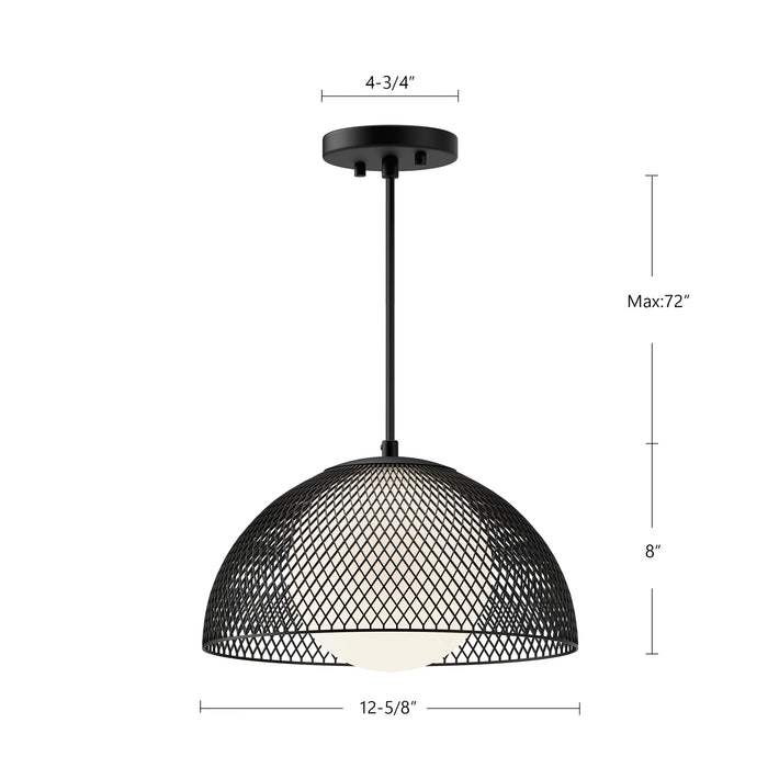 Haven 12-in Steel Pendant