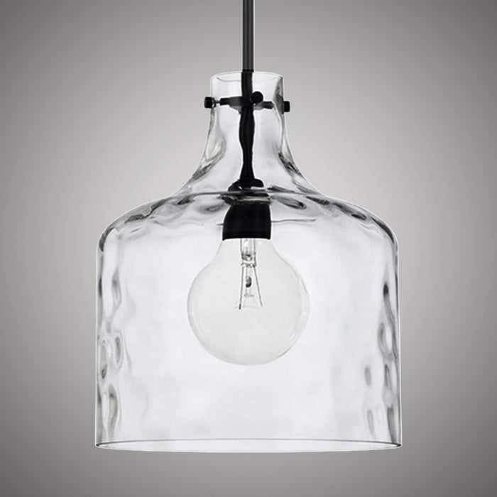 1 Lights Hazel 16-in Pendant Matte Black  Dimmable 60W