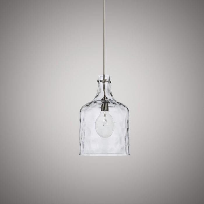 1 Lights Hazel 7-in Pendant Chrome  Dimmable 60W