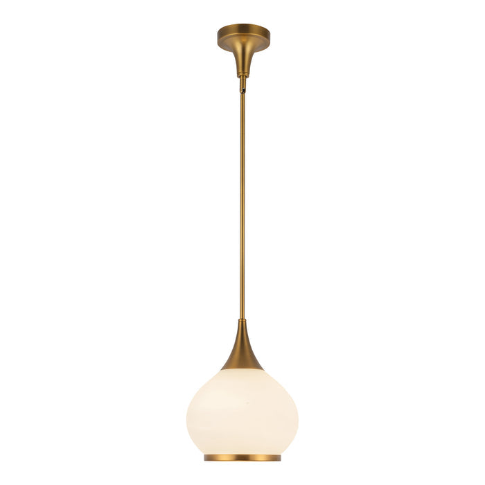Hazel 10-in Steel Pendant