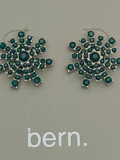 Holiday Burst Stud (emerald) BER774