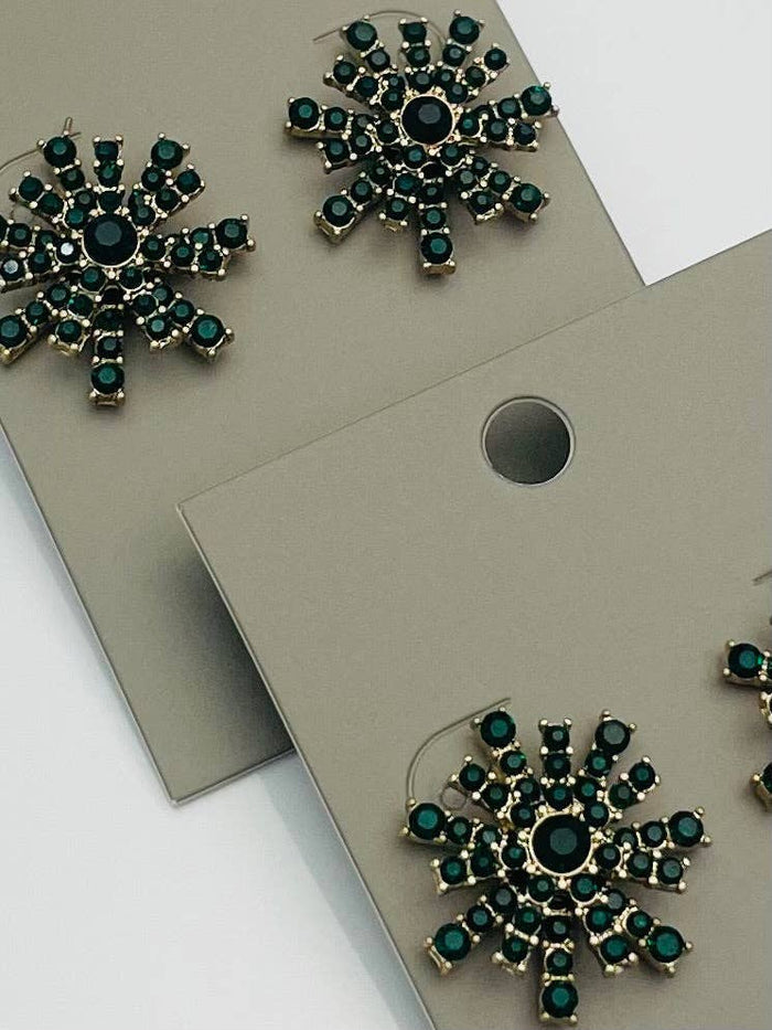 Holiday Burst Stud (emerald) BER774