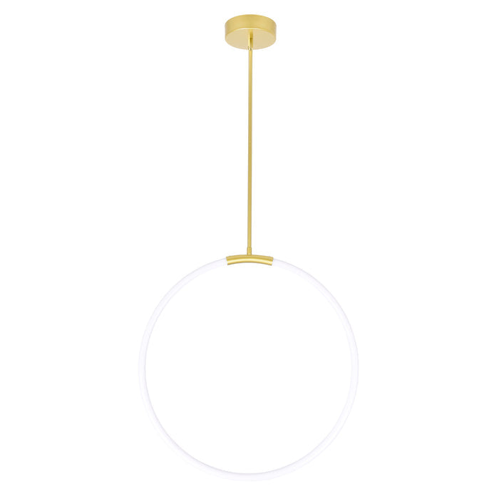 Hoops Chandeliers Satin Gold 24in LED