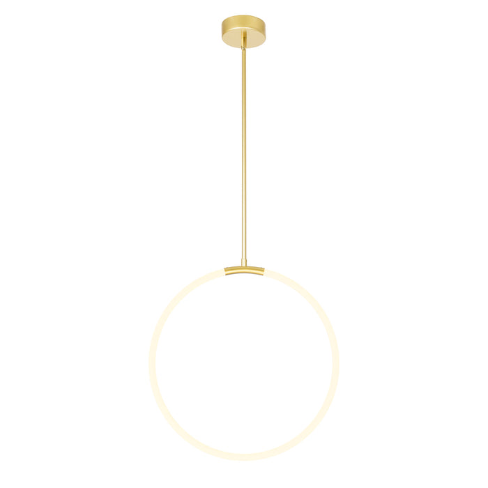 Hoops Chandeliers Satin Gold 24in LED