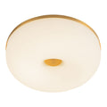 Brushed Gold/Opal Glass