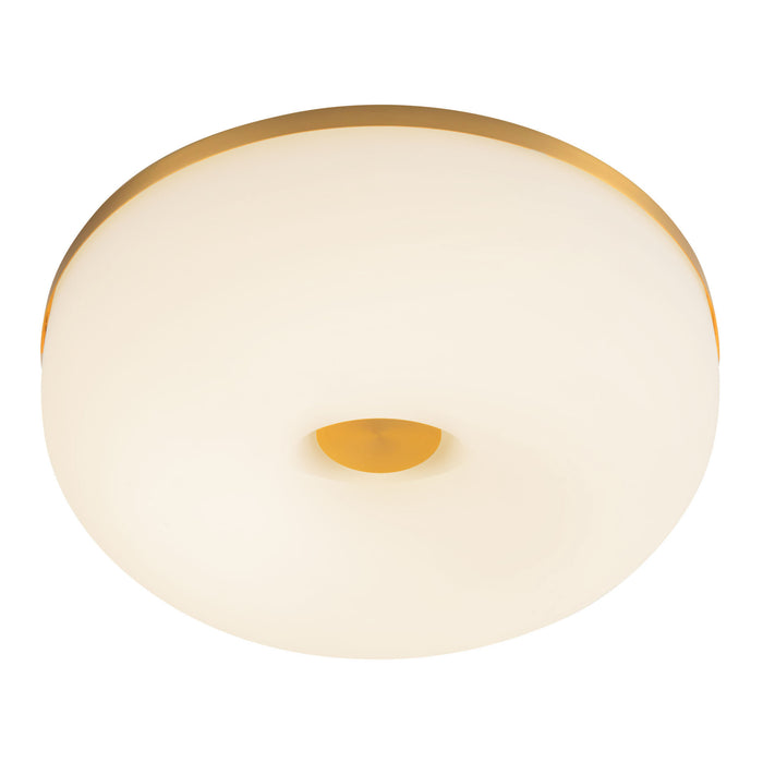 Brushed Gold/Opal Glass