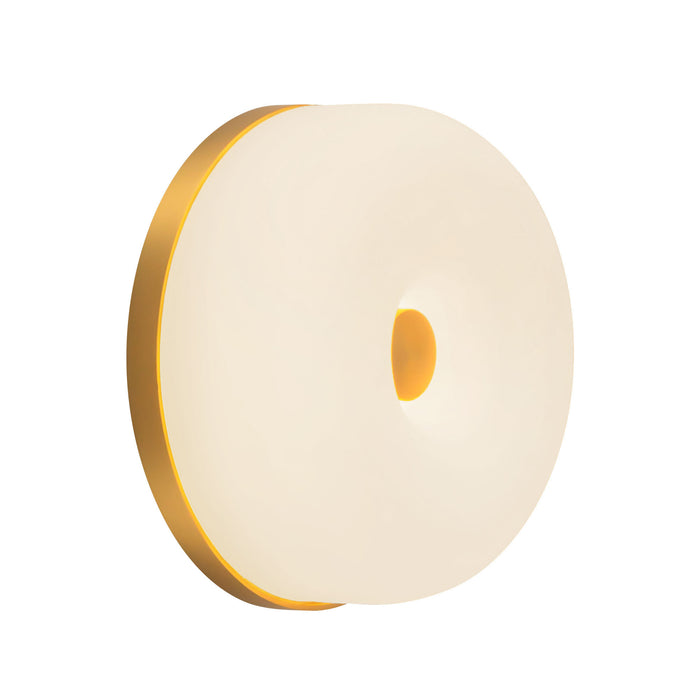Brushed Gold/Opal Glass