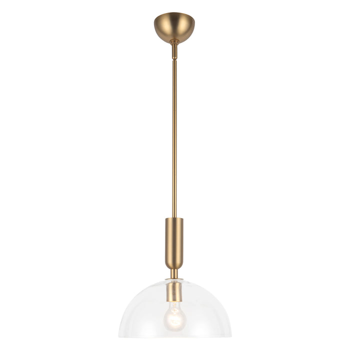 Brushed Gold/Clear Glass