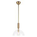 Brushed Gold/Clear Glass