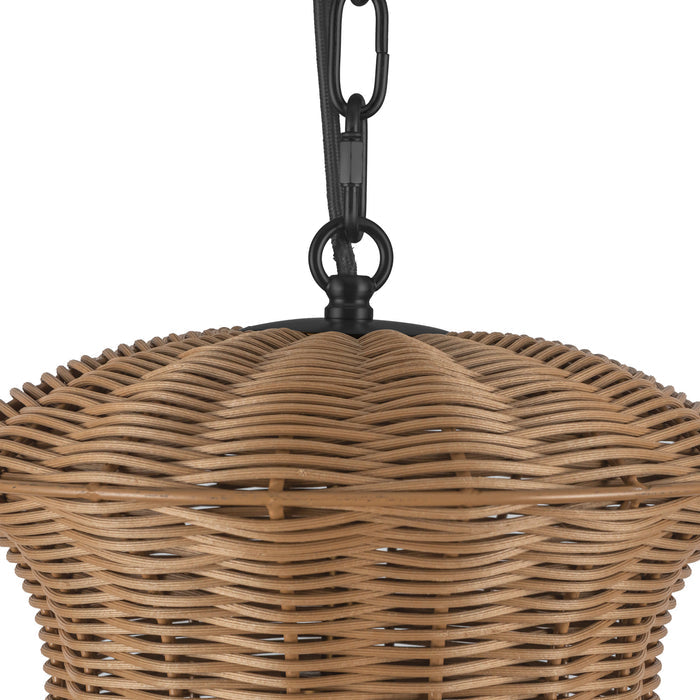 Kai 11-in Rattan Shade Socket Pendant