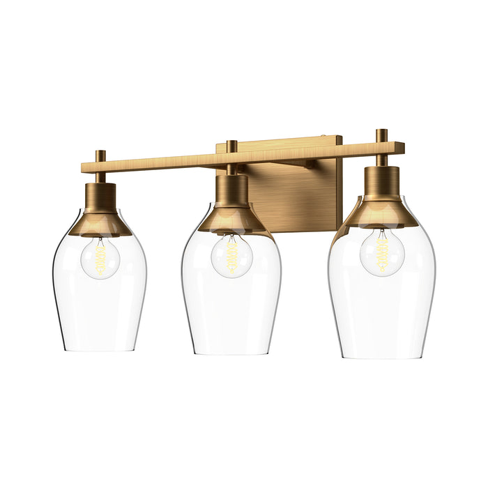 Aged Gold/Clear Glass