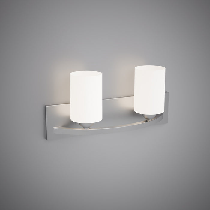 2 Lights Kora 18-in Vanity Light Brushed Nickel  Dimmable 120W