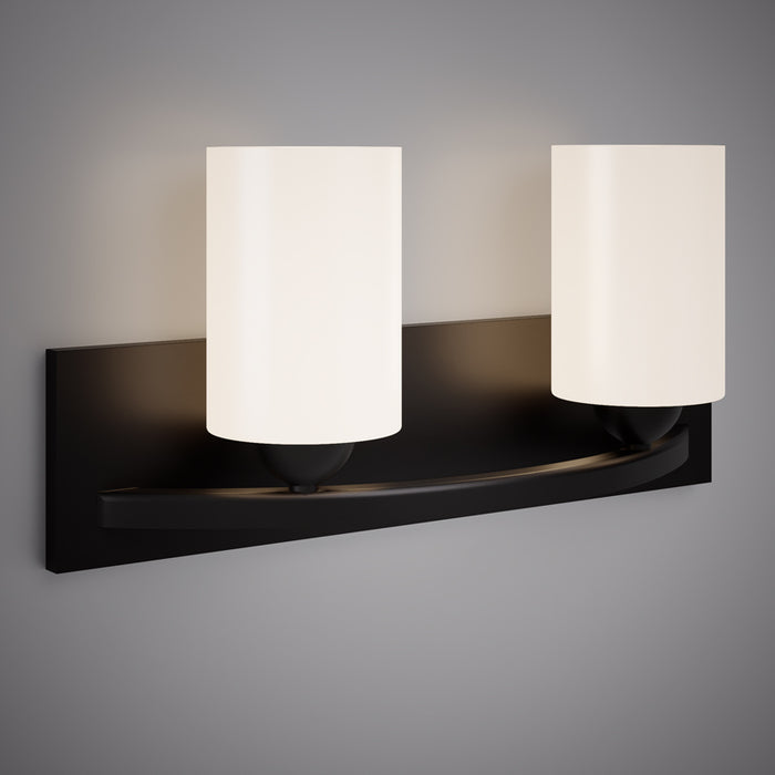 2 Lights Kora 18-in Vanity Light Matte Black  Dimmable 120W