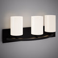 3 Lights Kora 24-in Vanity Light Matte Black  Dimmable 180W