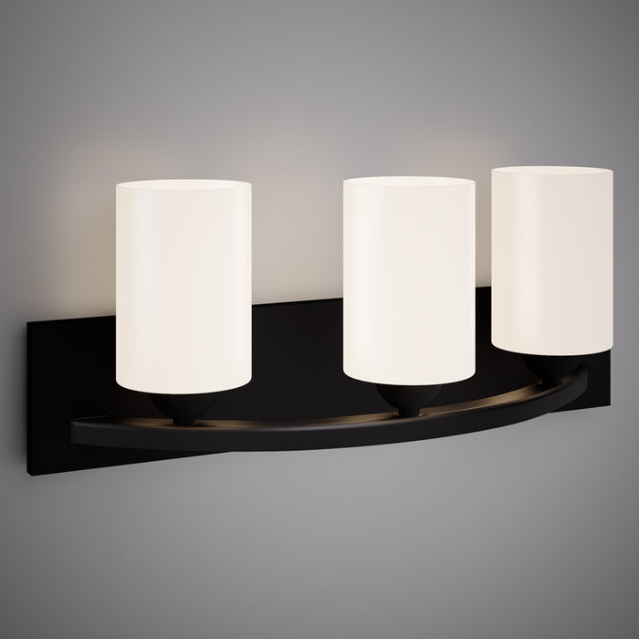 3 Lights Kora 24-in Vanity Light Matte Black  Dimmable 180W