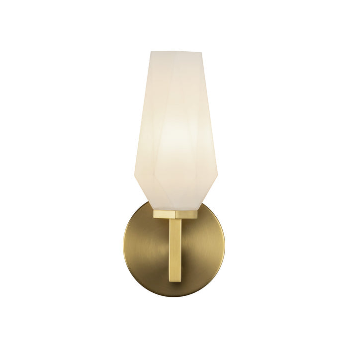 Brushed Gold/Opal Glass