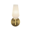 Brushed Gold/Opal Glass