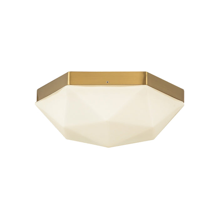 Brushed Gold/Opal Glass