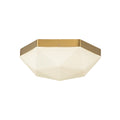 Brushed Gold/Opal Glass