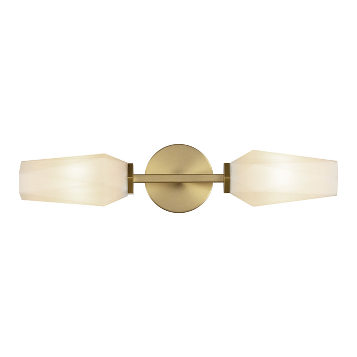 Brushed Gold/Opal Glass