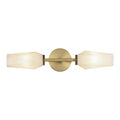 Brushed Gold/Opal Glass