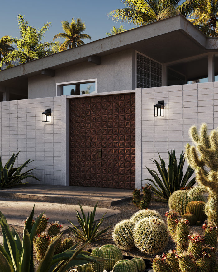 Larchmont 6-in Steel Outdoor Wall Sconce