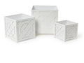Laser Fretwork Square Metal Planters