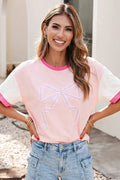 LDC Shift Colorblock Round Neck Blouse