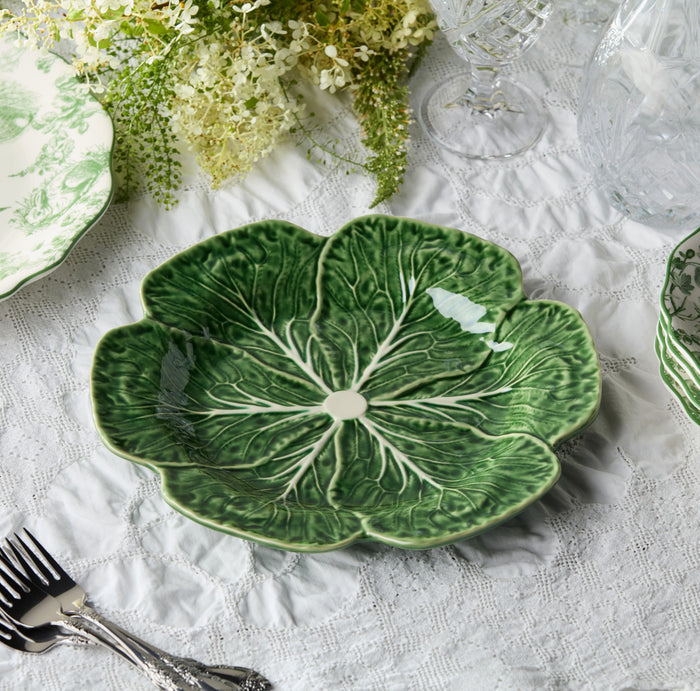 Le Jardin cabbage 3-D dinner plate 11”