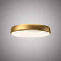 LED 15-In Flush Mount Aged Brass  Dimmable 26W