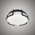 Led 15-in Flush mount Matte Black  Dimmable 37W
