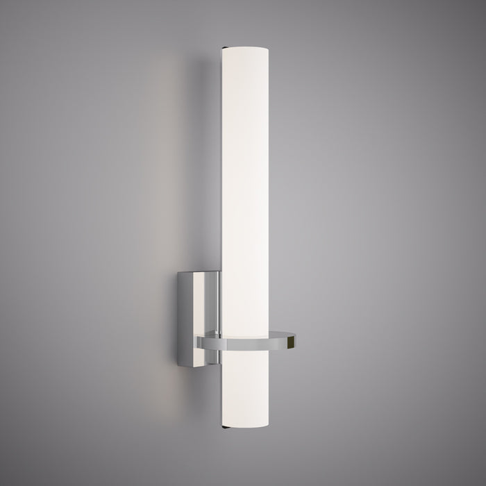 Led 18-in Wall Sconce Polished Chrome  Dimmable 13W