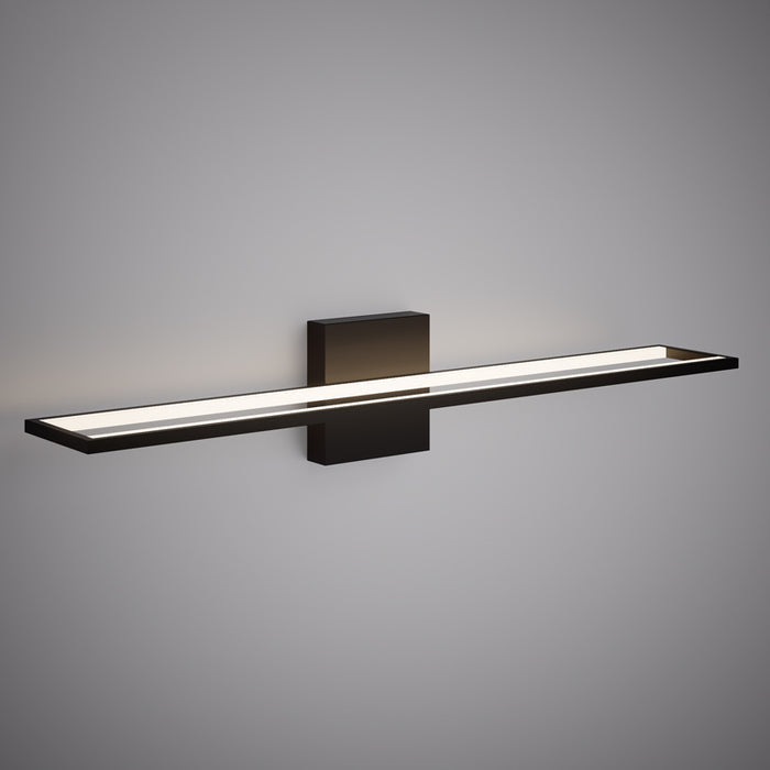 Led 24-in Wall/Vanity Light Black  Dimmable 22W