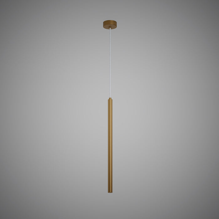 Led 24-in pendant  Satin brass  Dimmable 9W