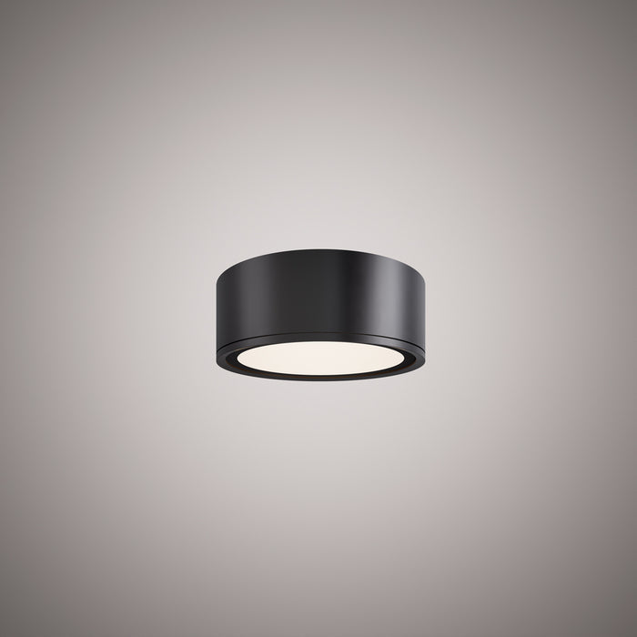 Led 4-in flush mount Matte Black  Dimmable 12W