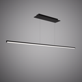 Led 59-in Linear Chandelier Matte Black  Dimmable 32W