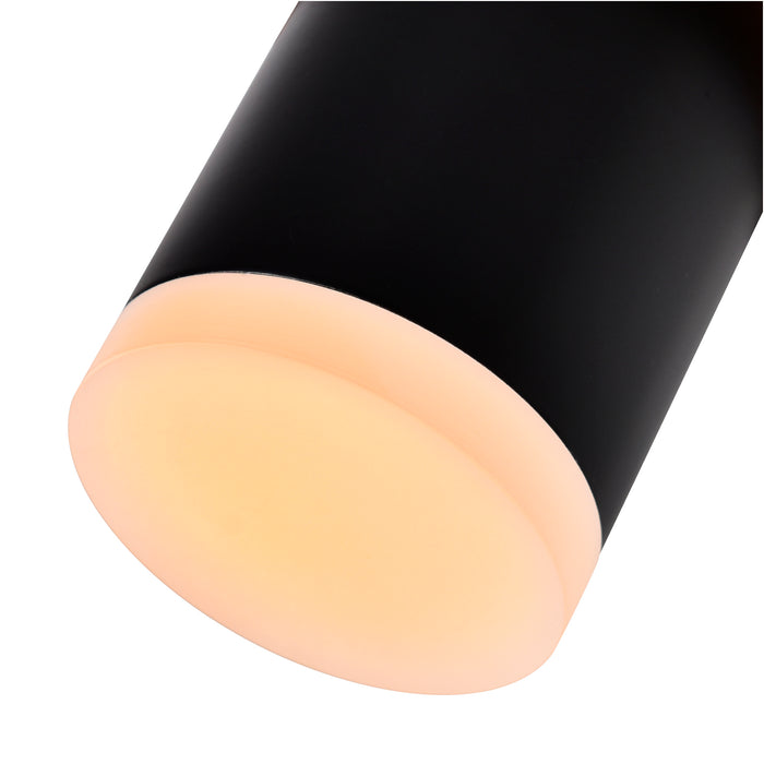 Lena Pendants Black Integrated LED 5 Inch