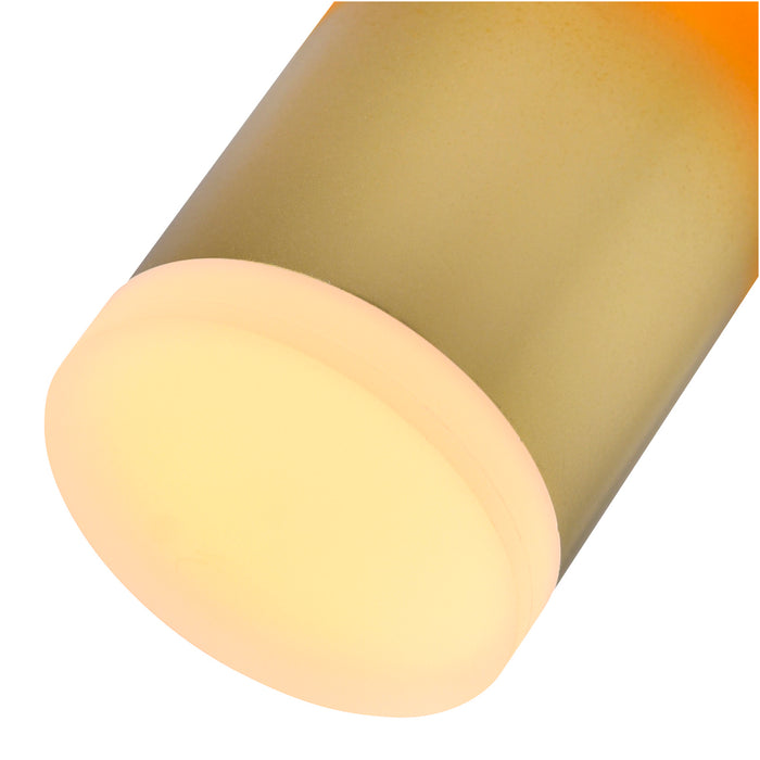 Lena Pendants Satin Gold Integrated LED 5in