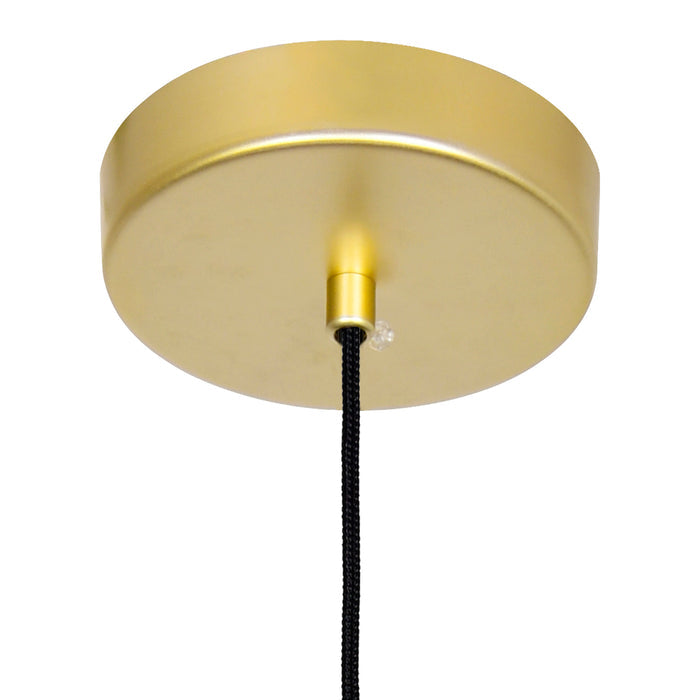 Lena Pendants Satin Gold Integrated LED 5in