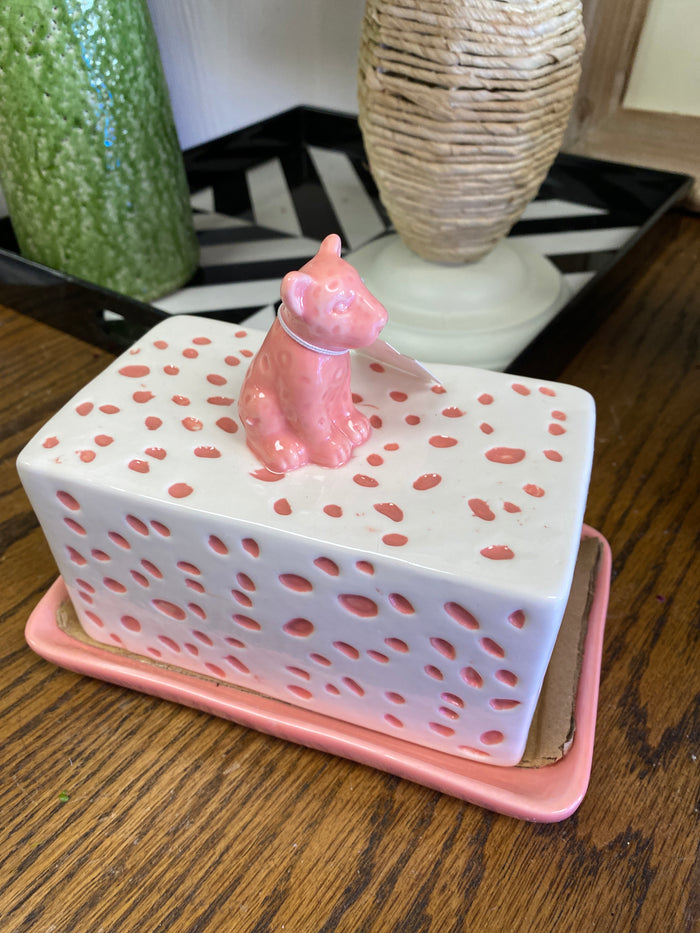 Leopard Butter dish