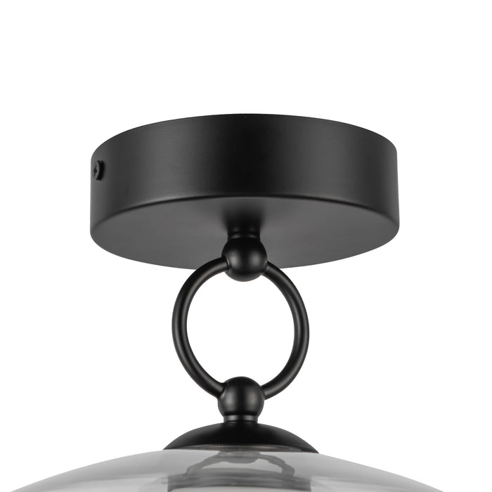 Leota 8-in Steel Semi-Flush Mount