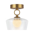 Brushed Gold/Clear Glass
