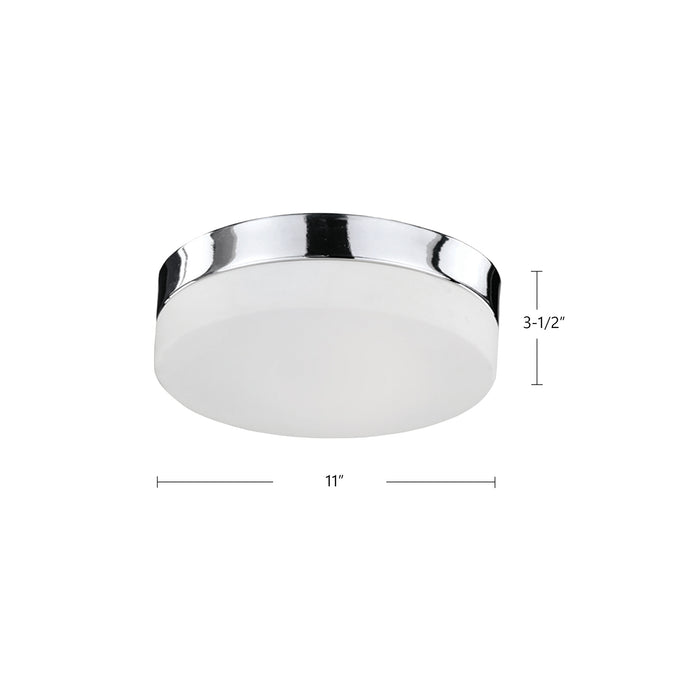 Lomita 11-in Steel Flush Mount