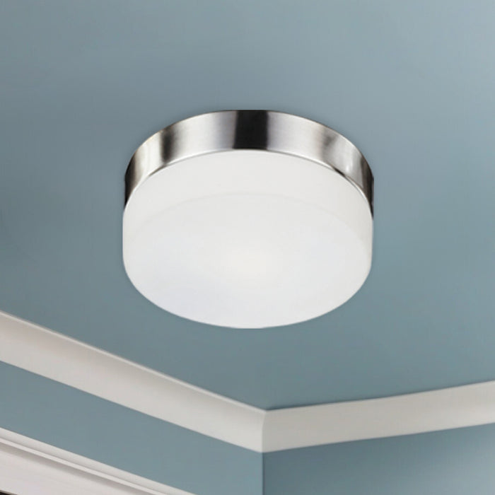 Lomita 12-in Steel Flush Mount