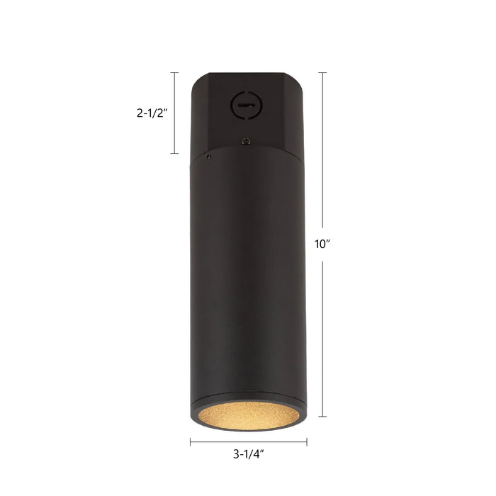 Lorna 10-in (3-in Dia.) Aluminum Flush Mount