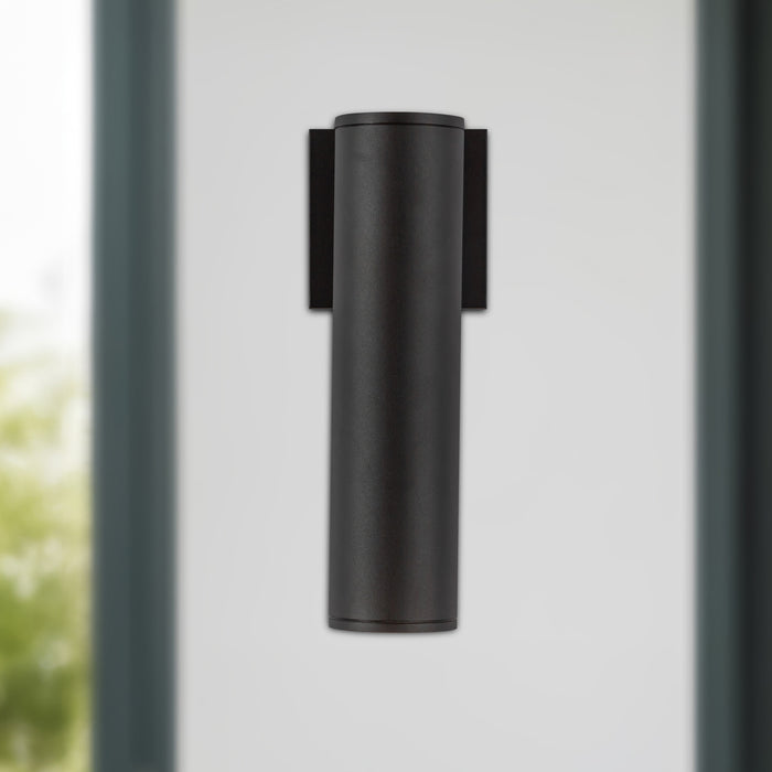 Lorna 12-in (3-in Dia.) Aluminum Outdoor Wall Sconce