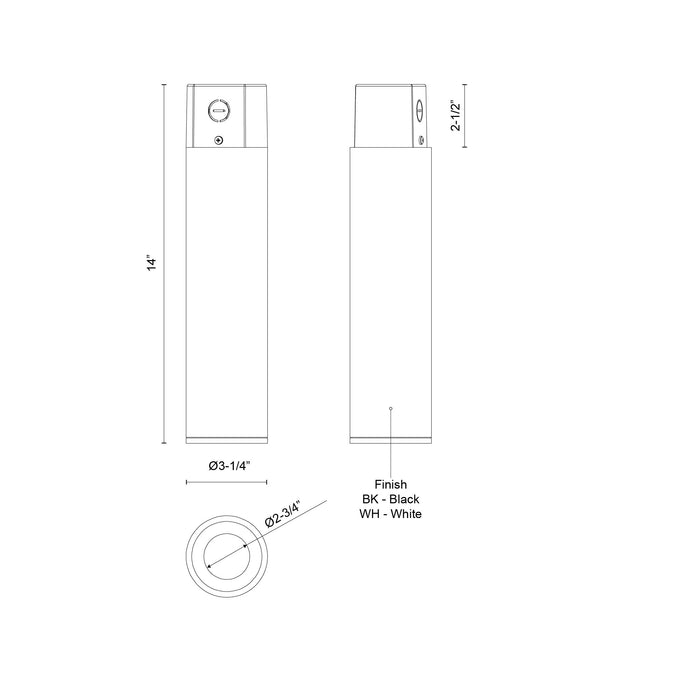 Lorna 14-in (3-in Dia.) Aluminum Flush Mount