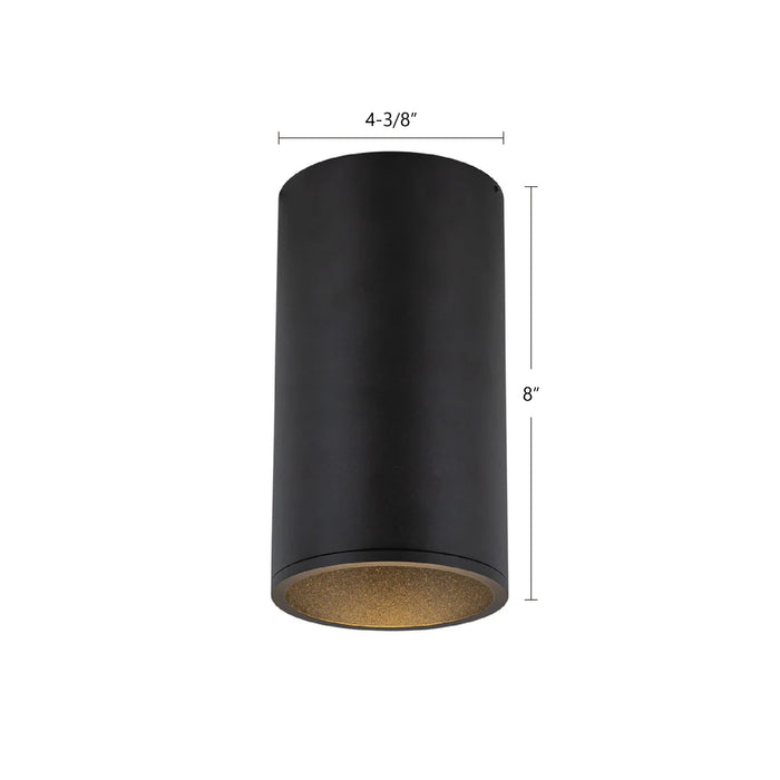 Lorna 8-in (4-in Dia.) Aluminum Flush Mount