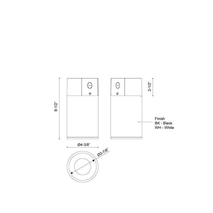 Lorna 8-in (4-in Dia.) Aluminum LED Flush Mount